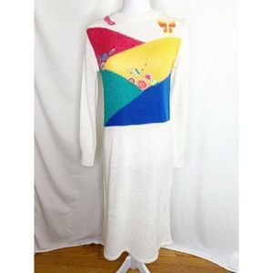 1980s Vtg 20 Ans Knits By Mariea Kim Knit Dress